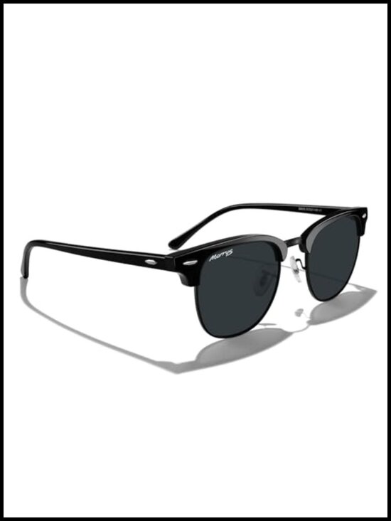 Classic Square Semi-Rimmed Polarized Sunglasses for Men Women main image 6